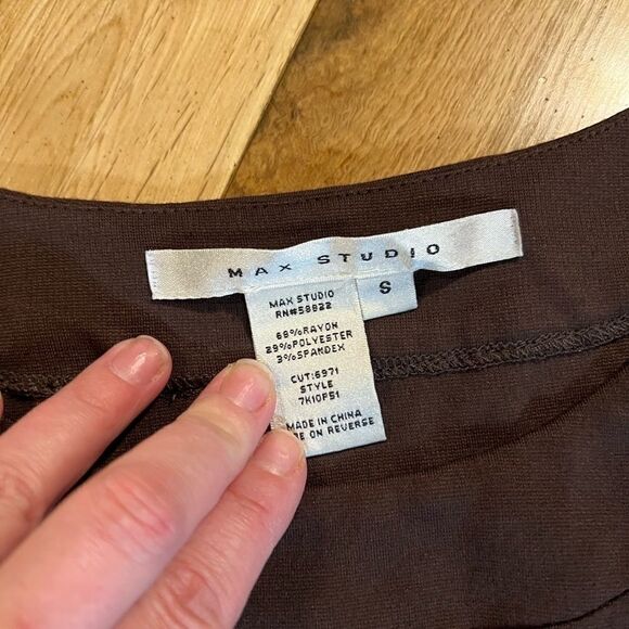 Max Studio Brown Dress Size Small - Picture 2 of 6